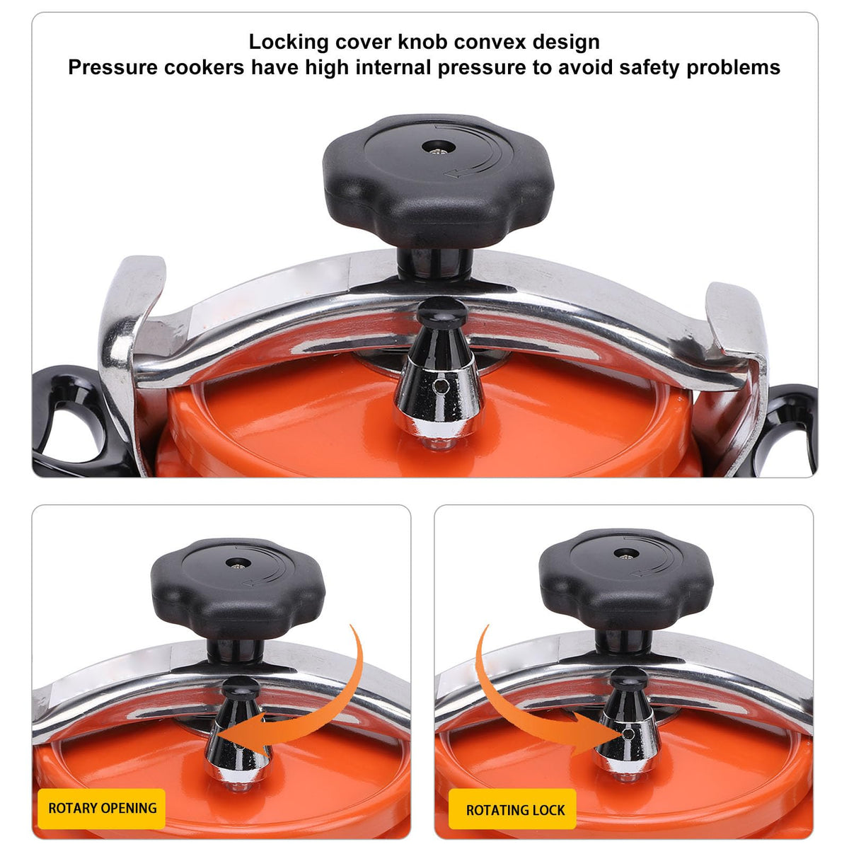 Aluminum Alloy Pressure Cooker with Double Bottom 2L B3343