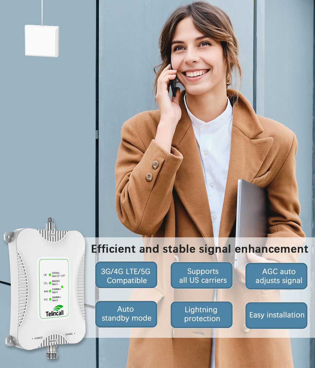 Cell Phone Signal Booster 4G LTE 5G Q57866