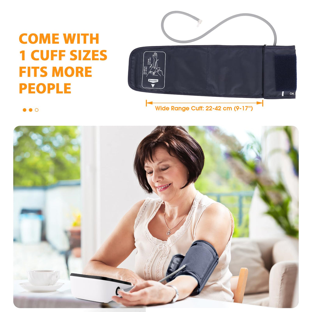 Automatic Upper Arm Blood Pressure Monitor with Adjustable Large Cuff J843815