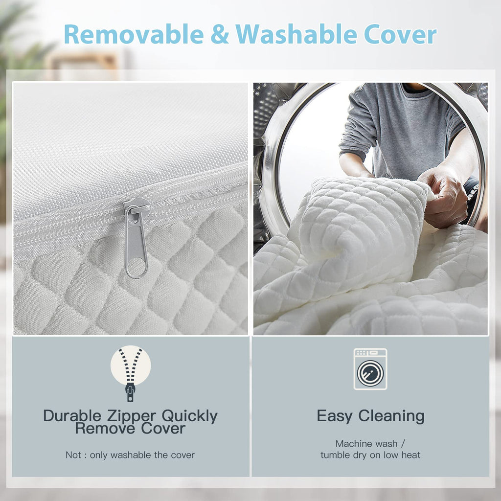 3" Waterproof Memory Foam Pack and Play Mattress White W46172