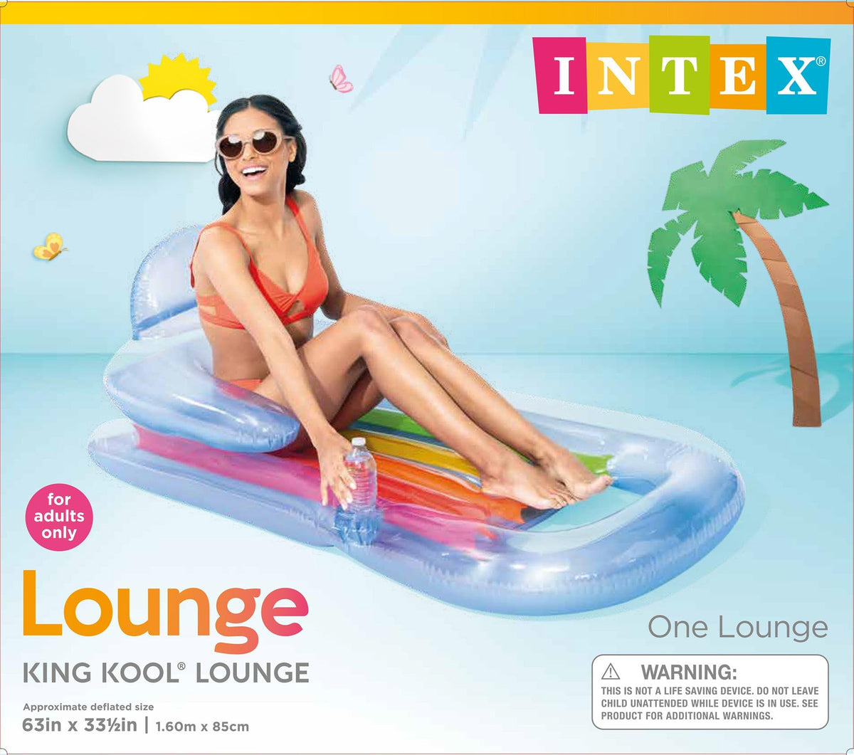 Inflatable Lounge Blue & Pearlescent Silver 2 Pack B5734