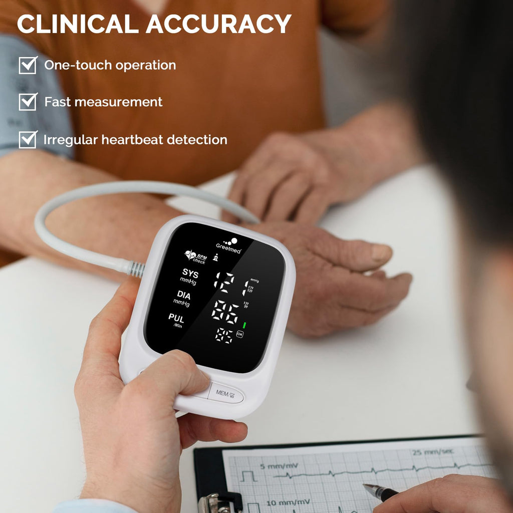 Automatic Upper Arm Blood Pressure Monitor with Adjustable 8.7"-16.5" Cuff W49311