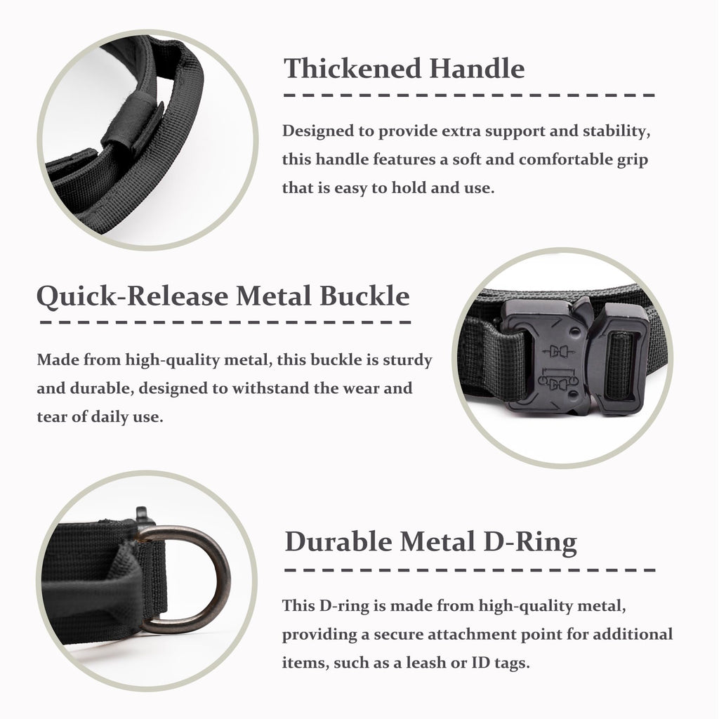 Adjustable Nylon Tactical Dog Collar N373678