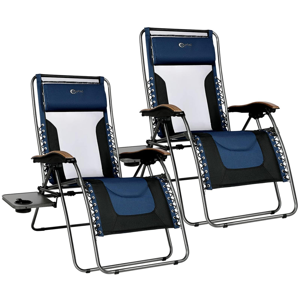 Oversized Mesh Zero Gravity Reclining Patio Chairs, 2 Pack M73893