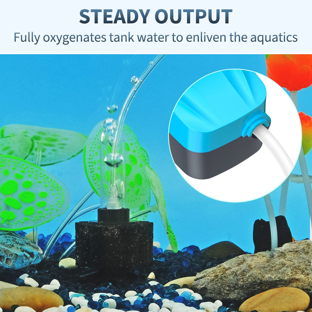 Aquarium Air Pump with Sponge Filter Kit W93266