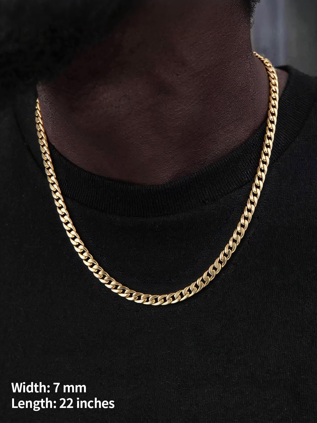 Cuban Link Chain Stainless Steel Necklace Q234