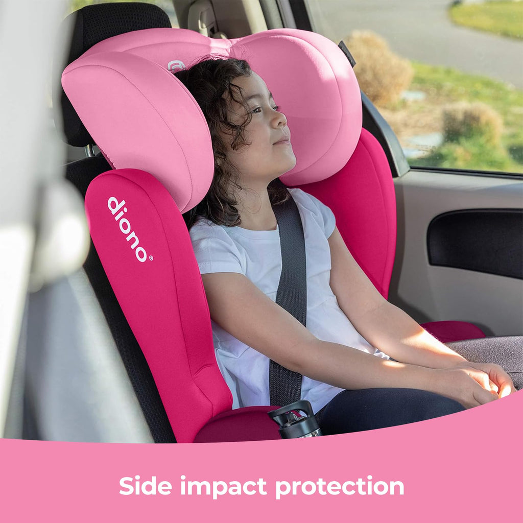 2-in-1 Belt Positioning Booster Seat, Pink N2995