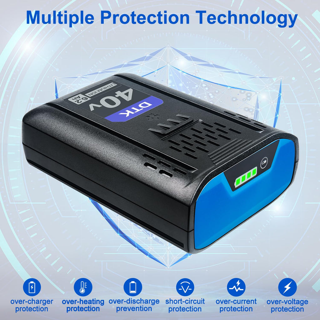 40V 6200mAh Cordless Power Tool Battery O4916