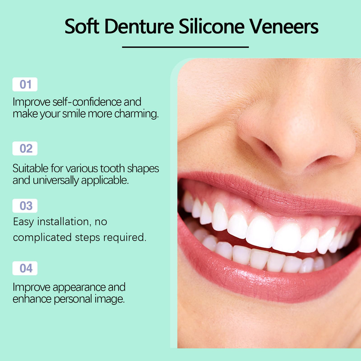 Silicone Veneers Upper & Lower Set O4964