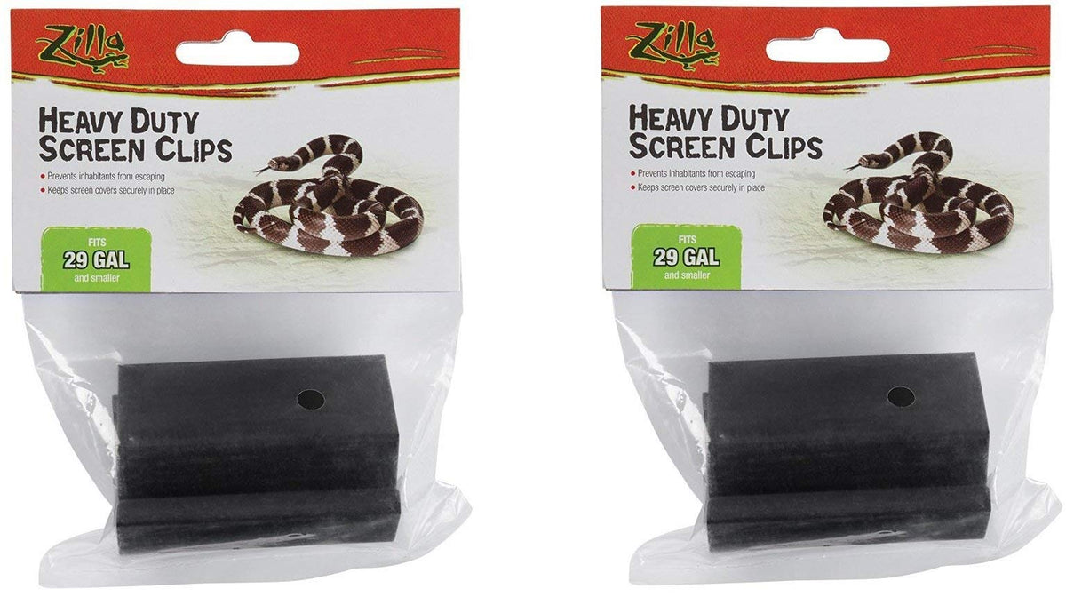 Reptile Terrarium Covers Screen Clips Small 5-29 Gallons 2 Pack R6371