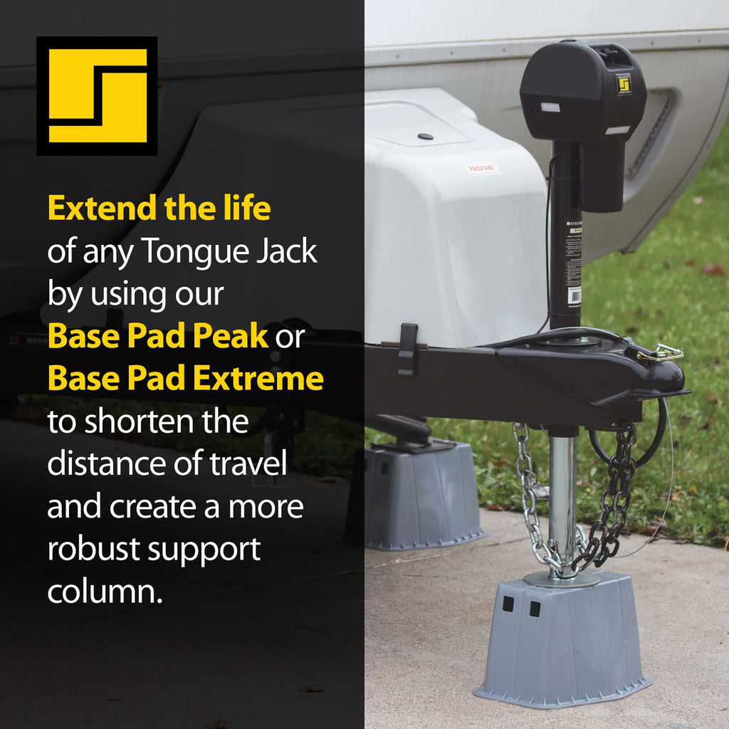 Electric Tongue Jack with Ball Screw Mechanism, 18" Travel & 4.5" Drop Down Leg, 4500 lb S6244