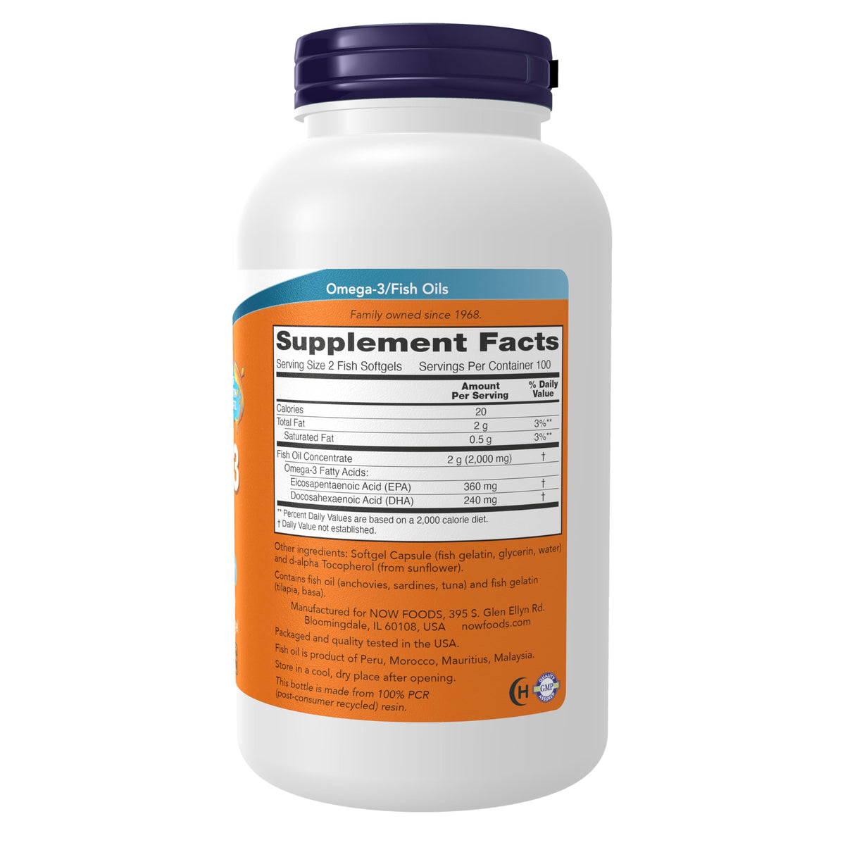 Omega-3 200 Fish Gelatin Softgels B339868