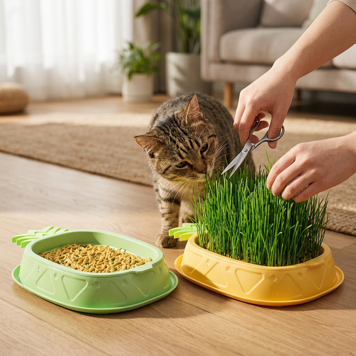 2 Pack Hydroponic Cat Grass Planter G94106