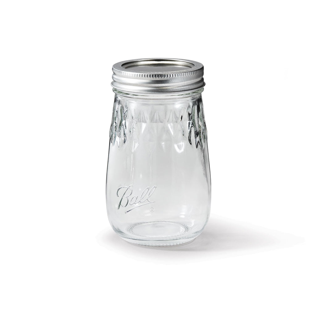 Glass Mason Jar Regular Mouth Pint Size 16 OZ Pack of 8 Y40366