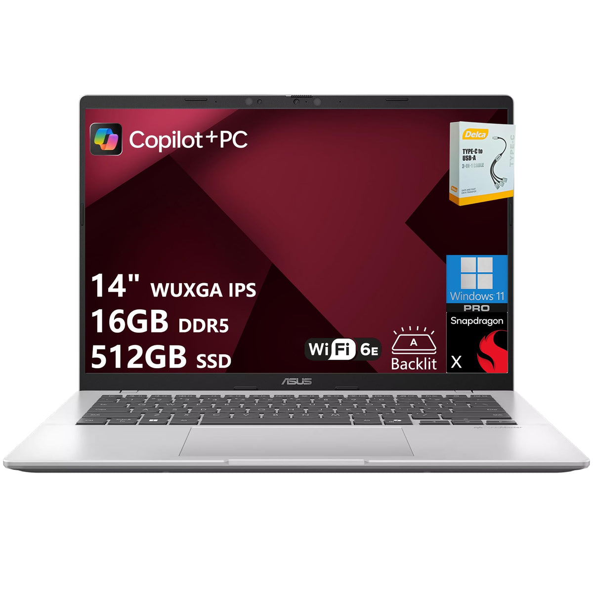 14" WUXGA IPS Anti-Glare 16GB DDR5 512GB SSD Laptop Z880536