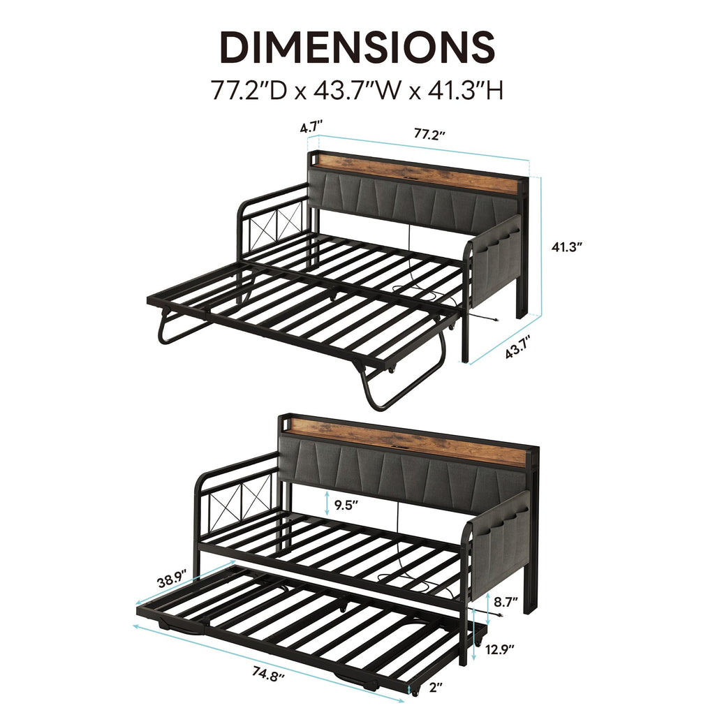 Twin Daybed with Trundle F322468
