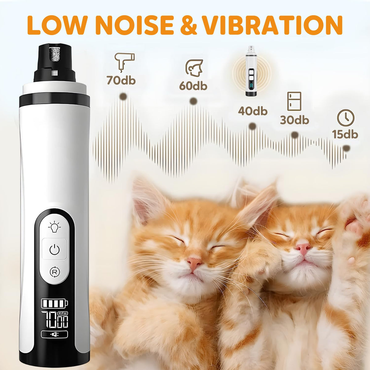 Rechargeable Portable Electric Pet Nail Grinder S39353