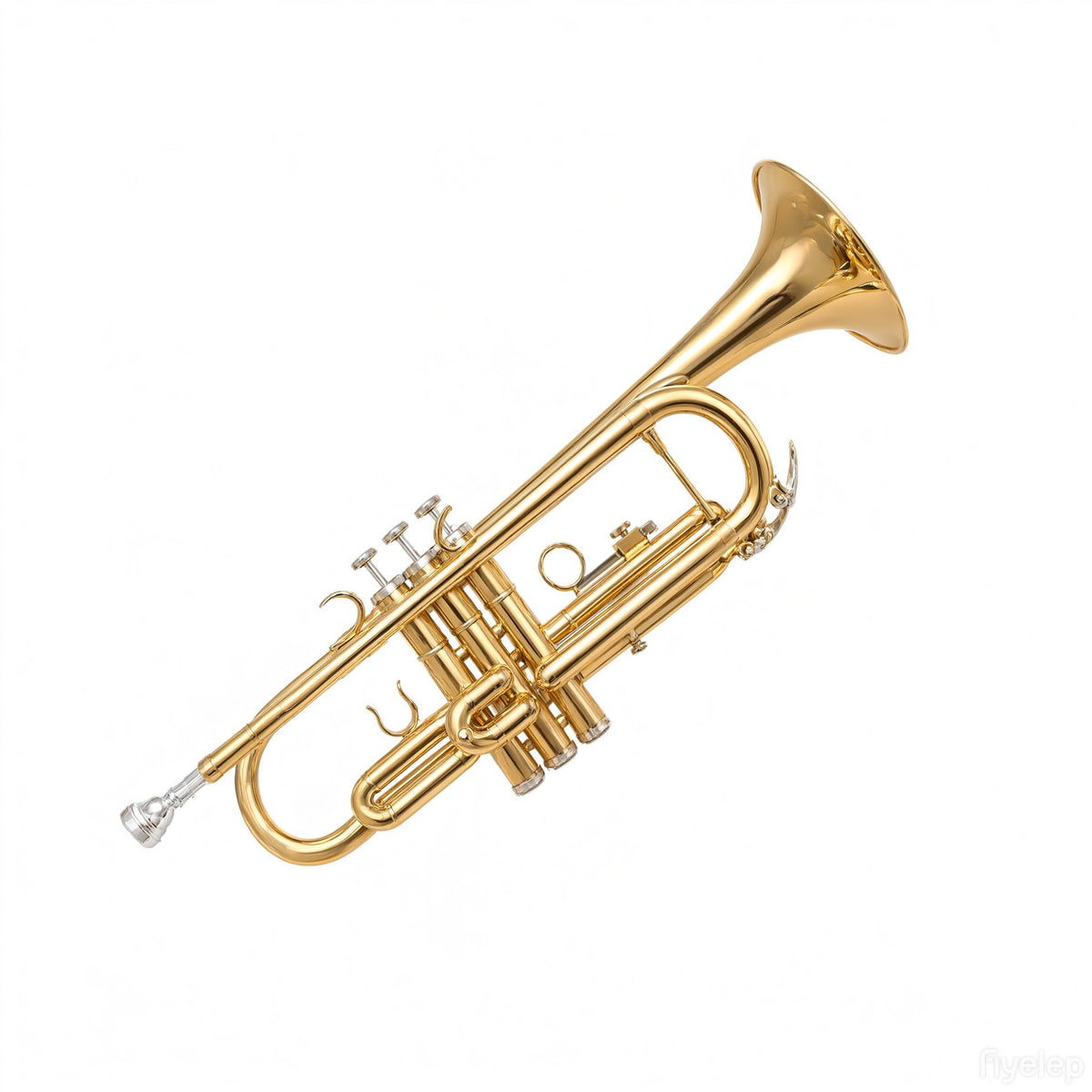 Bb Trumpet Brass Instrument with 7C Mouthpiece, Hard Case, Cleaning Kit S5043