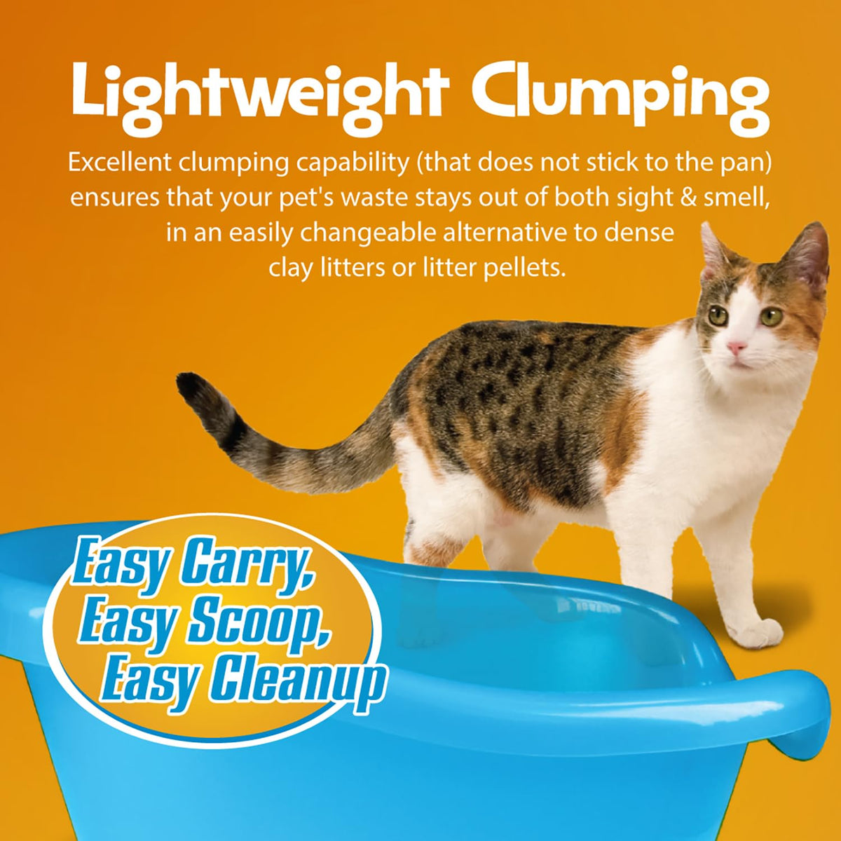 All Natural Clumping Cat Litter, 20 Pound, Unscented, Lightweight Q7126