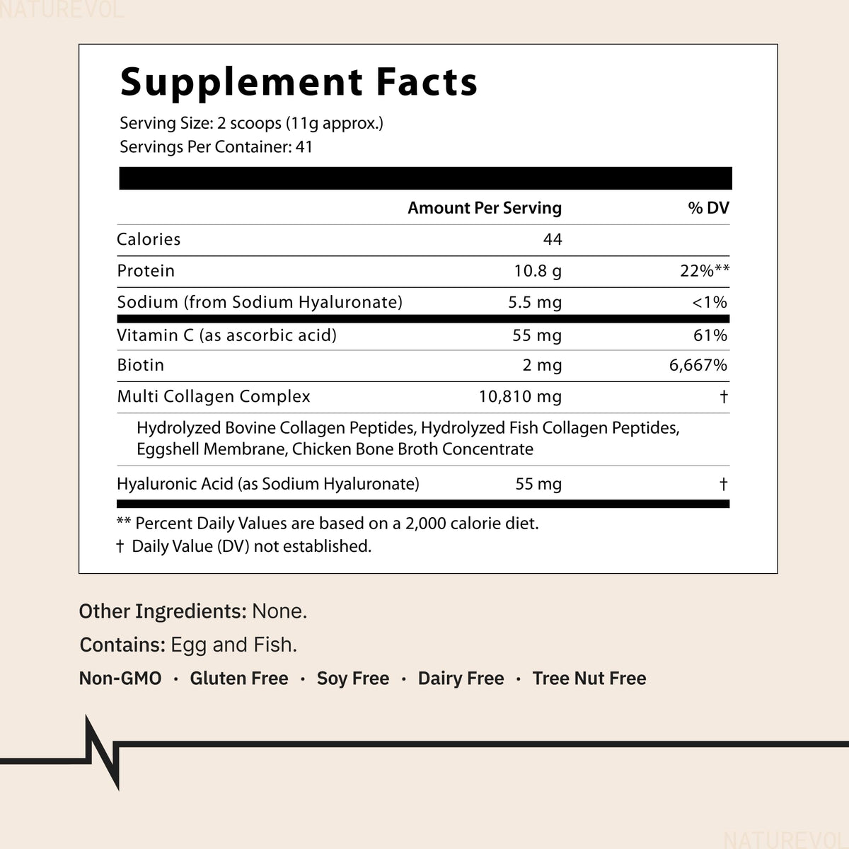 Multi Collagen Peptides Powder 1 lb Unflavored V96570