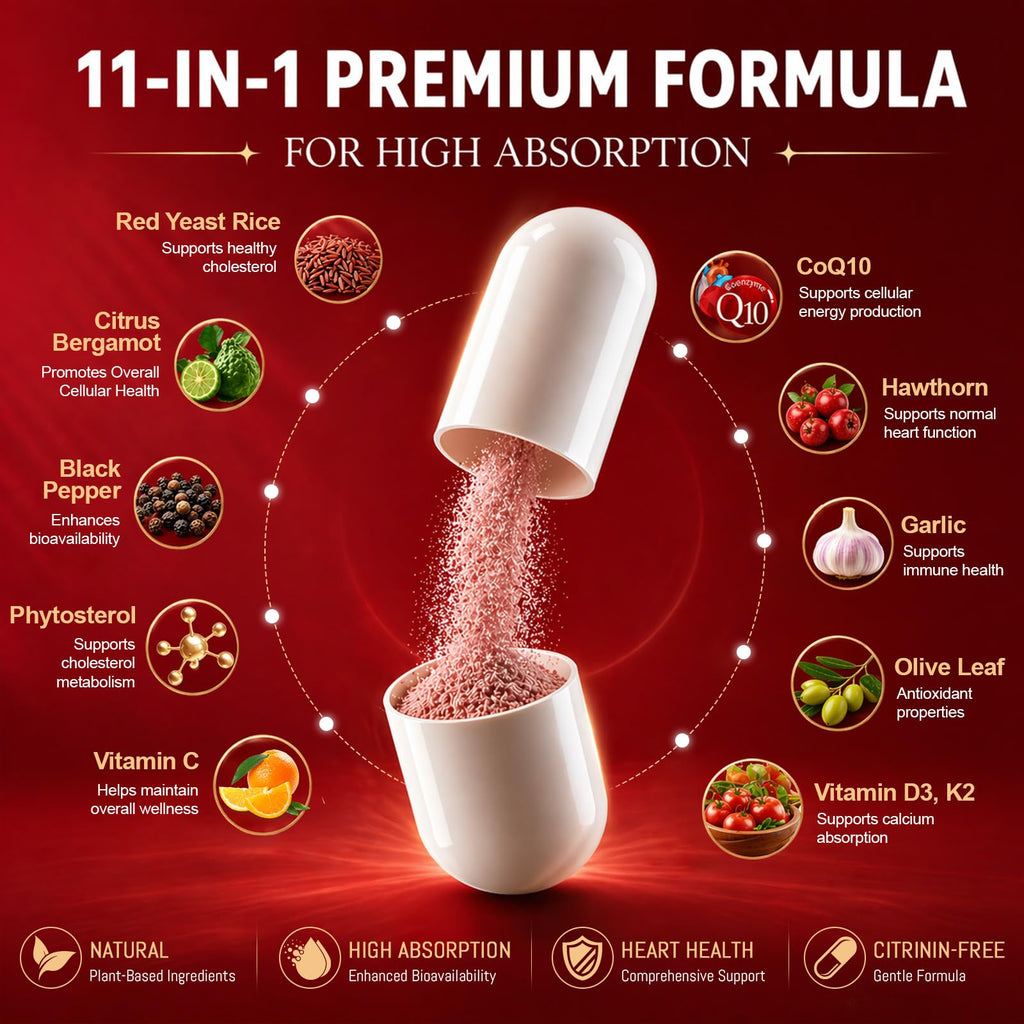 Red Yeast Rice with Coq10 120 Capsules N69836