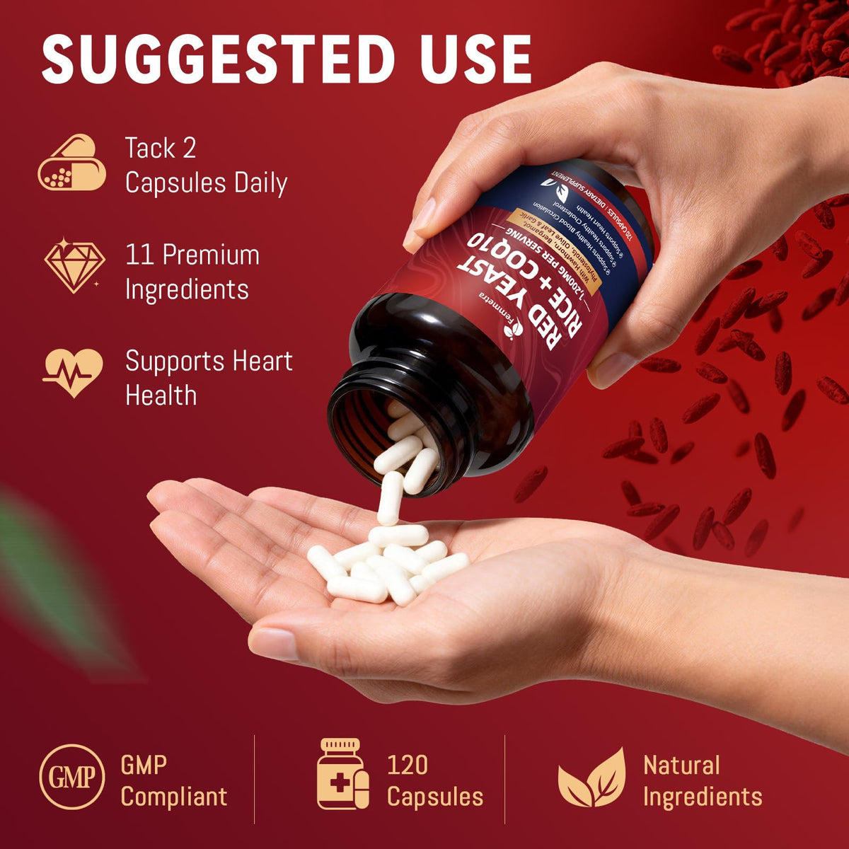 Red Yeast Rice with Coq10 120 Capsules N69836