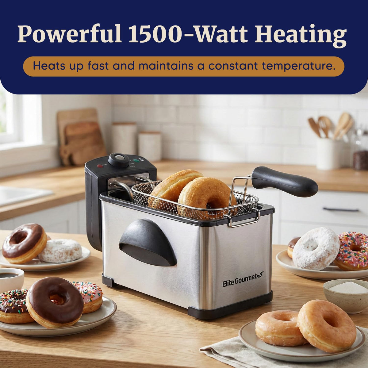 2Qt Immersion Deep Fryer with Removable Basket Y2421