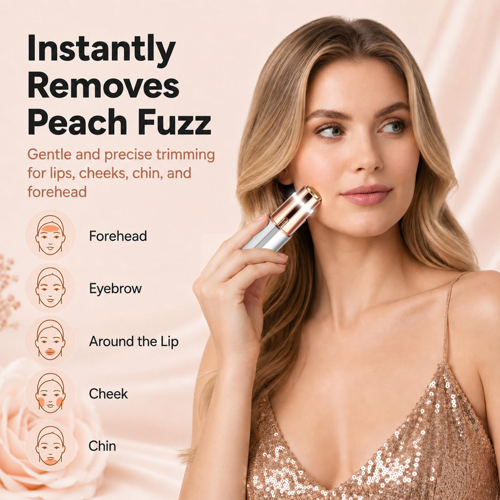 2-in-1 Electric Facial Hair Remover with LED Light B190141