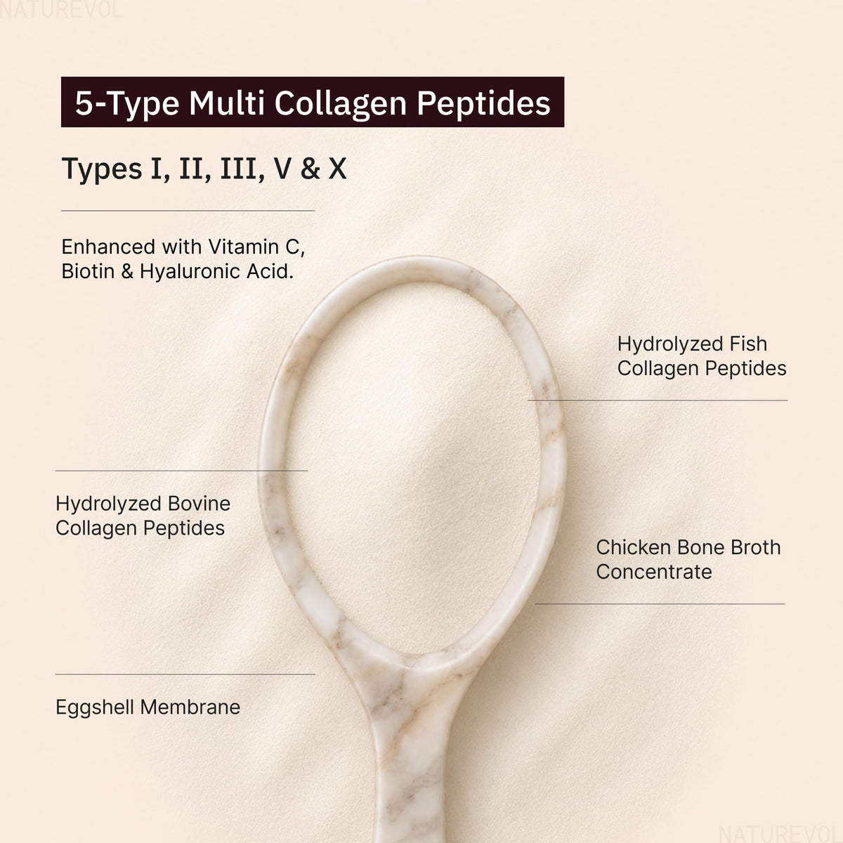 Multi Collagen Peptides Powder 1 lb Unflavored V96570