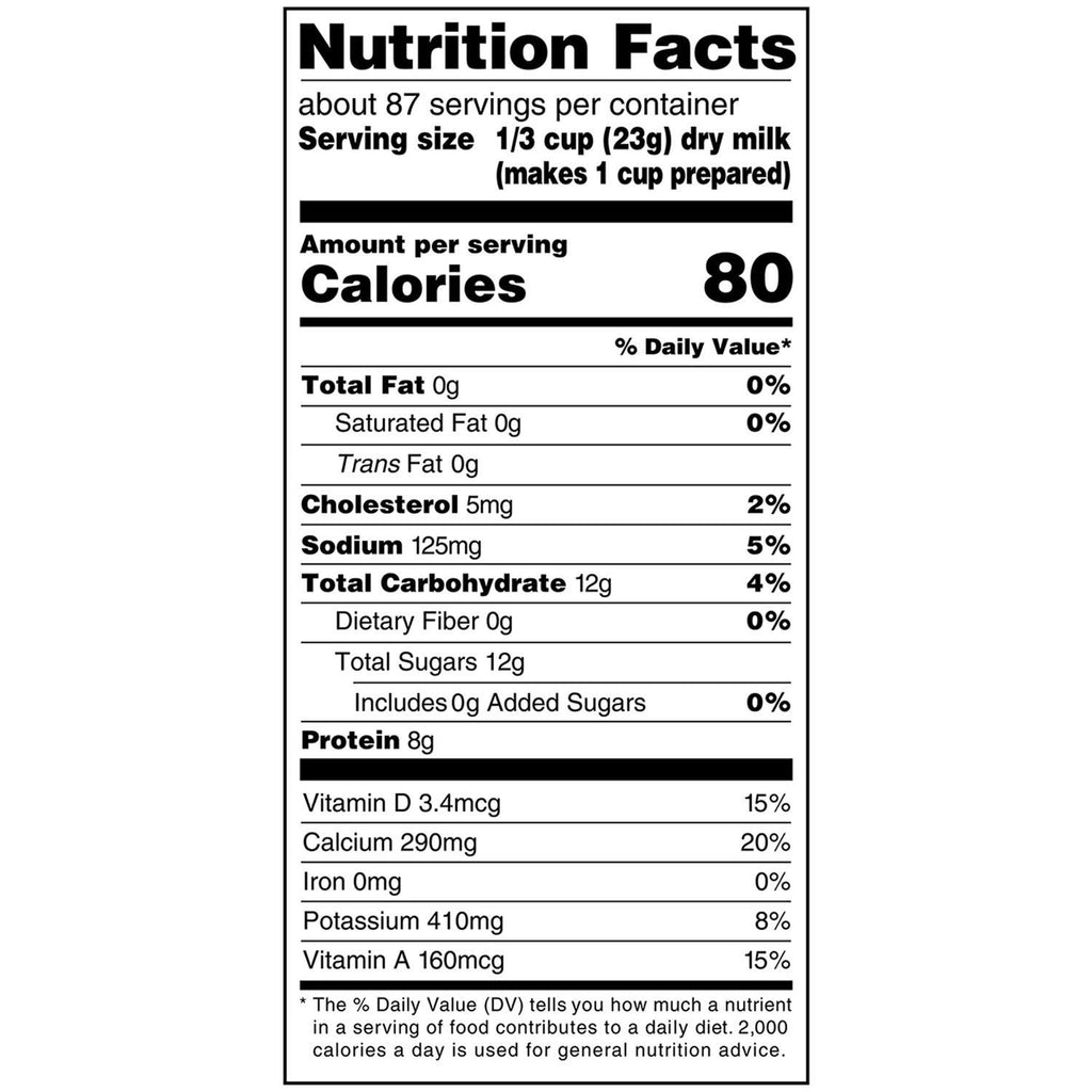 Non-Fat Instant Dry Milk 70.4 Ounce W175