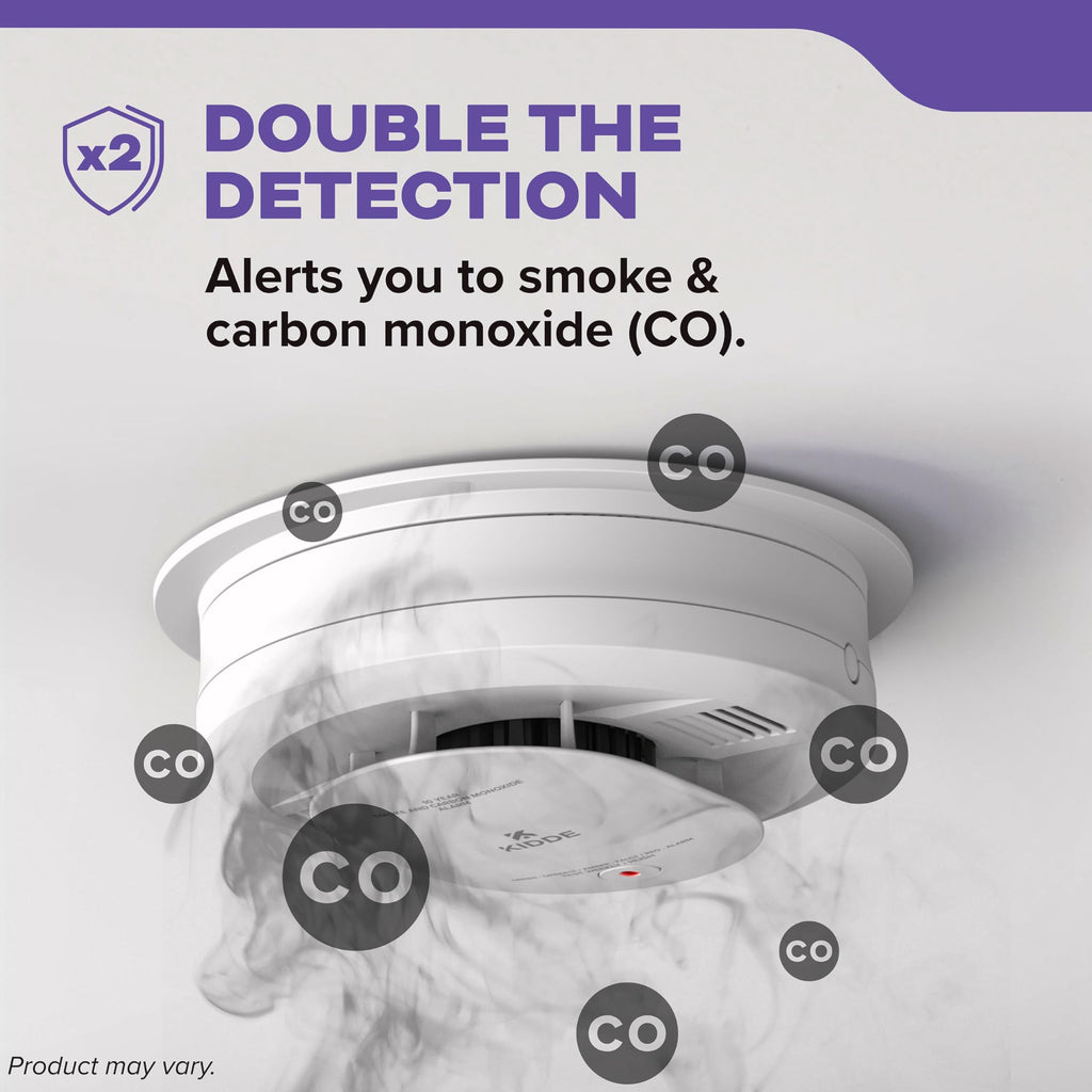 Smoke & CO Detector, Hardwired & 10-Year Battery, 3 Pack M6997