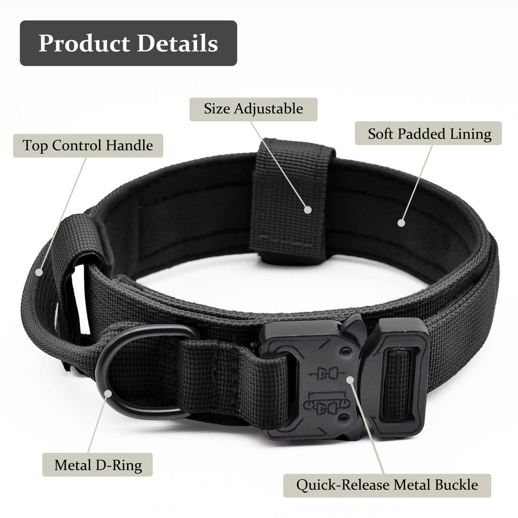 Adjustable Nylon Tactical Dog Collar N373678