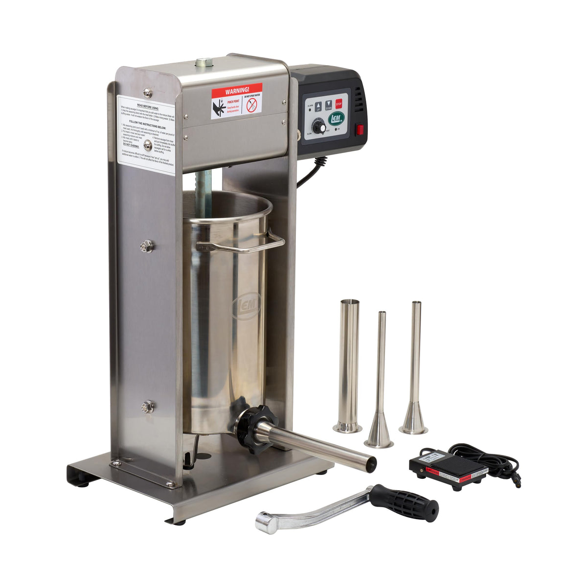 20 lb Stainless Steel Motorized Sausage Stuffer H65704