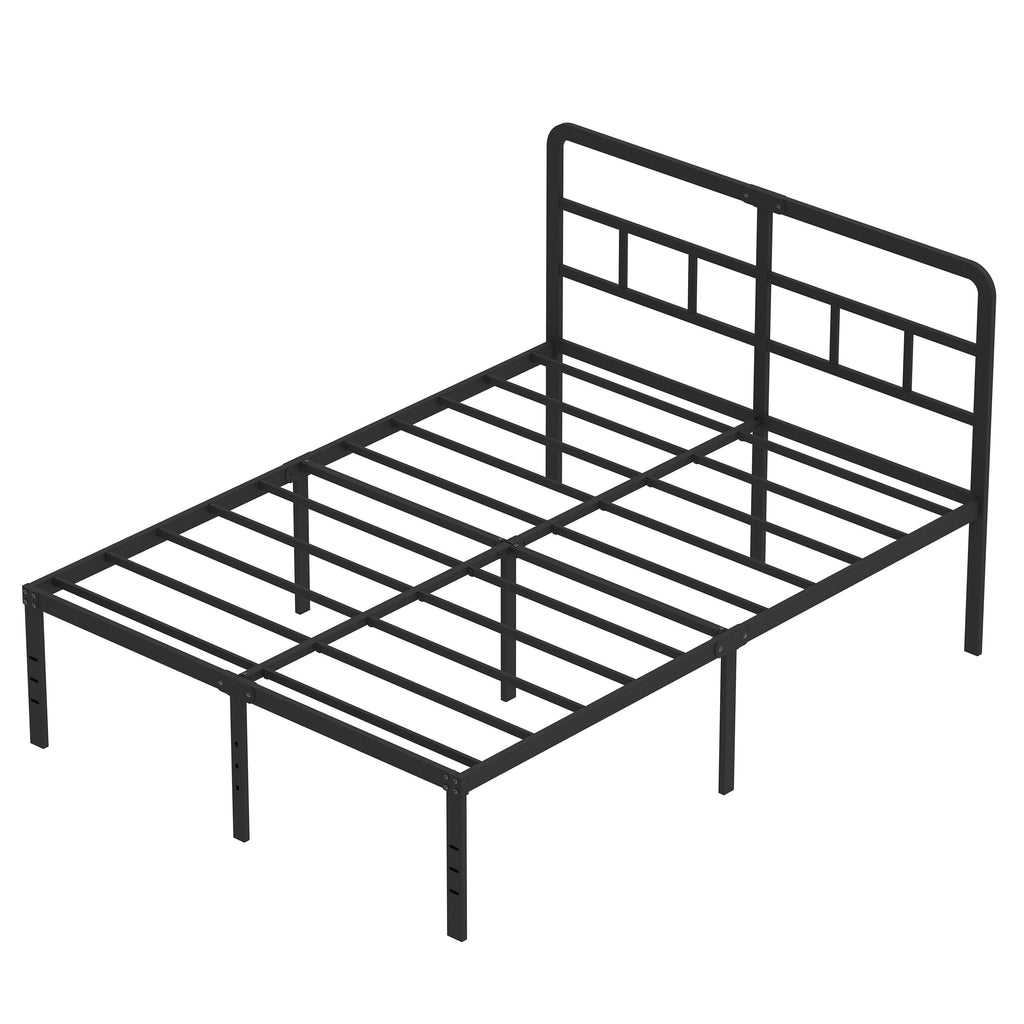 18 Inch Metal Queen Bed Frame with Headboard F96767