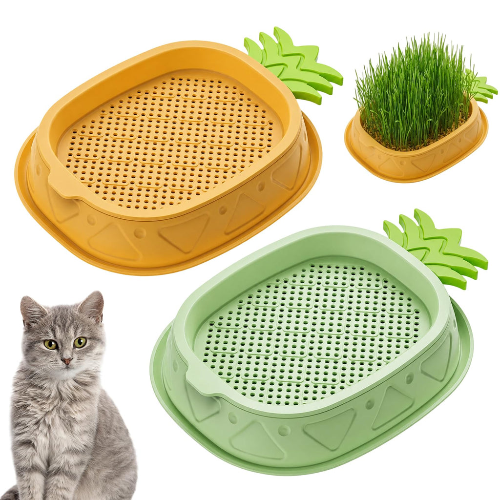 2 Pack Hydroponic Cat Grass Planter G94106