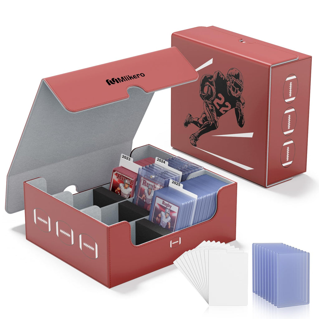 Football Card Storage Box with Magnetic Closure V332904