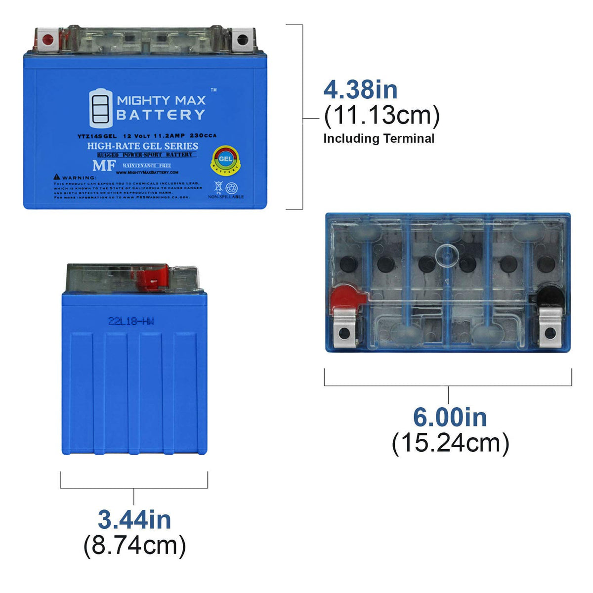 12V 11.2Ah GEL Battery R2530
