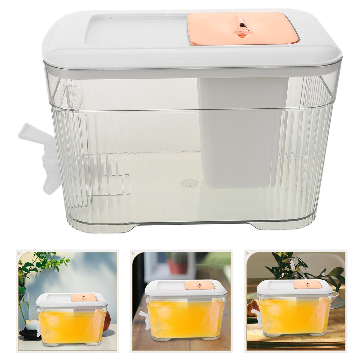 Cold Water Jug with Faucet White P949266