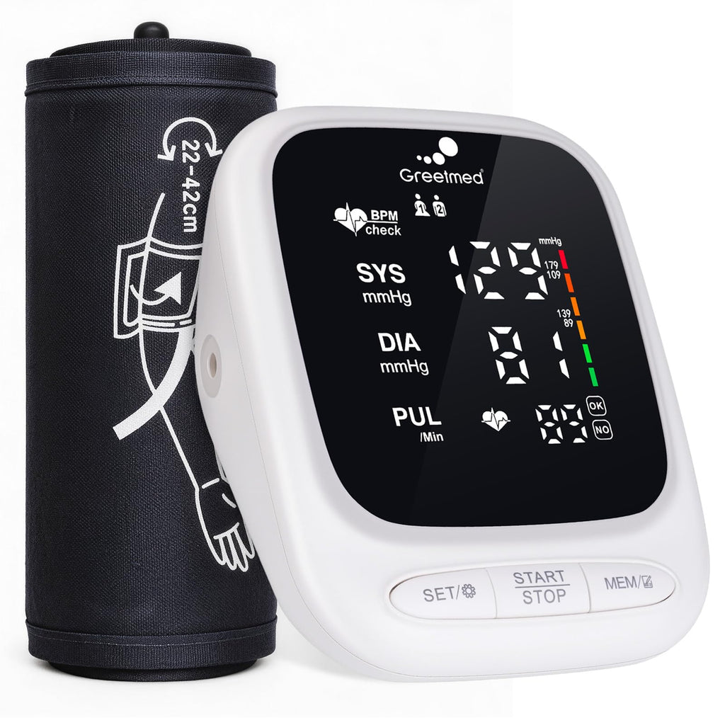Automatic Upper Arm Blood Pressure Monitor with Adjustable 8.7"-16.5" Cuff W49311