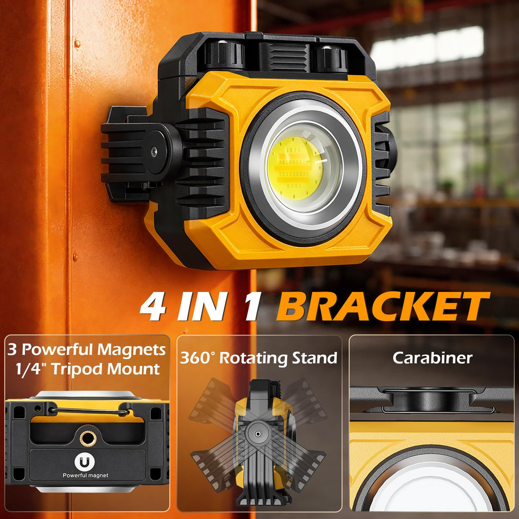 2-Pack 2400LM Magnetic Rechargeable Work Light U17660