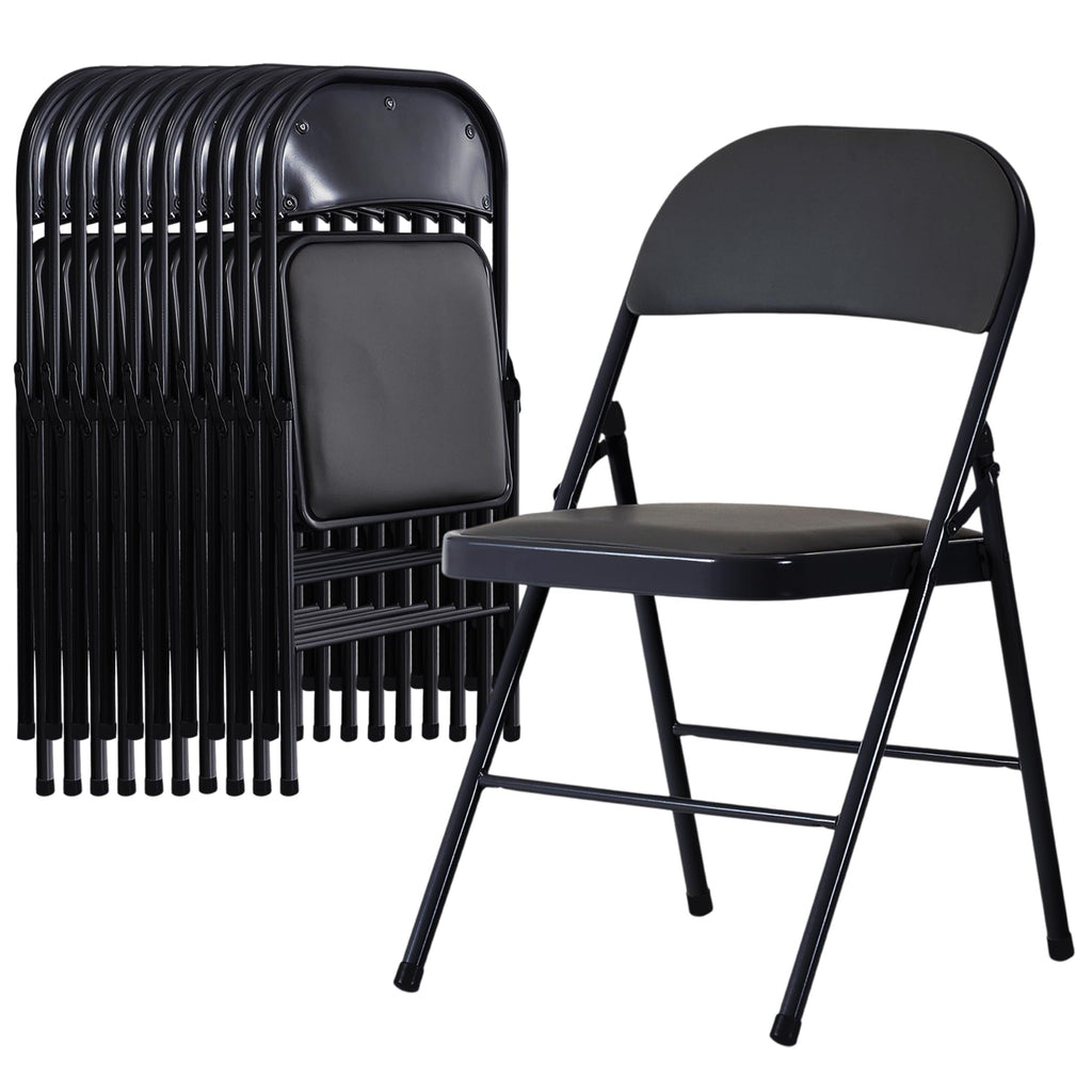 10 Pack Folding Chairs with Cushion R59839