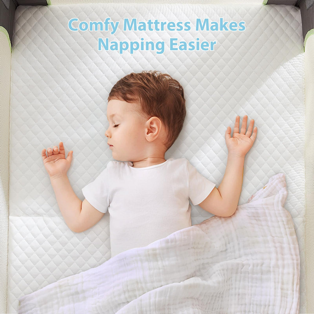 3" Waterproof Memory Foam Pack and Play Mattress White W46172