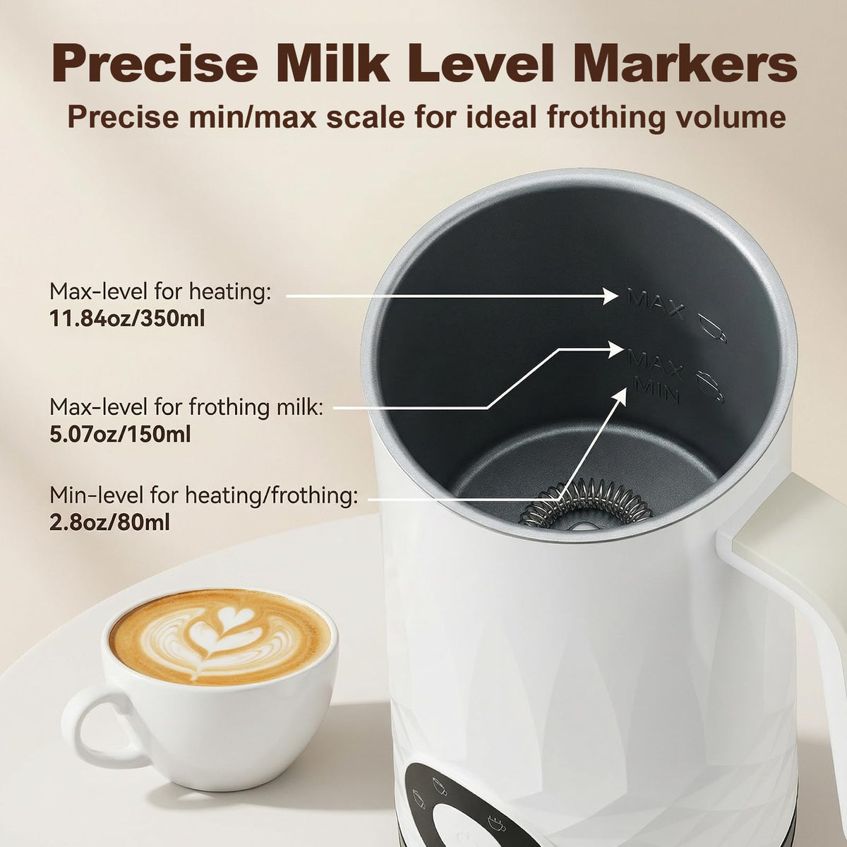Milk Frother and Steamer H112762