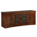 Solid Wood Mission Oak Four Door TV Stand Z34366