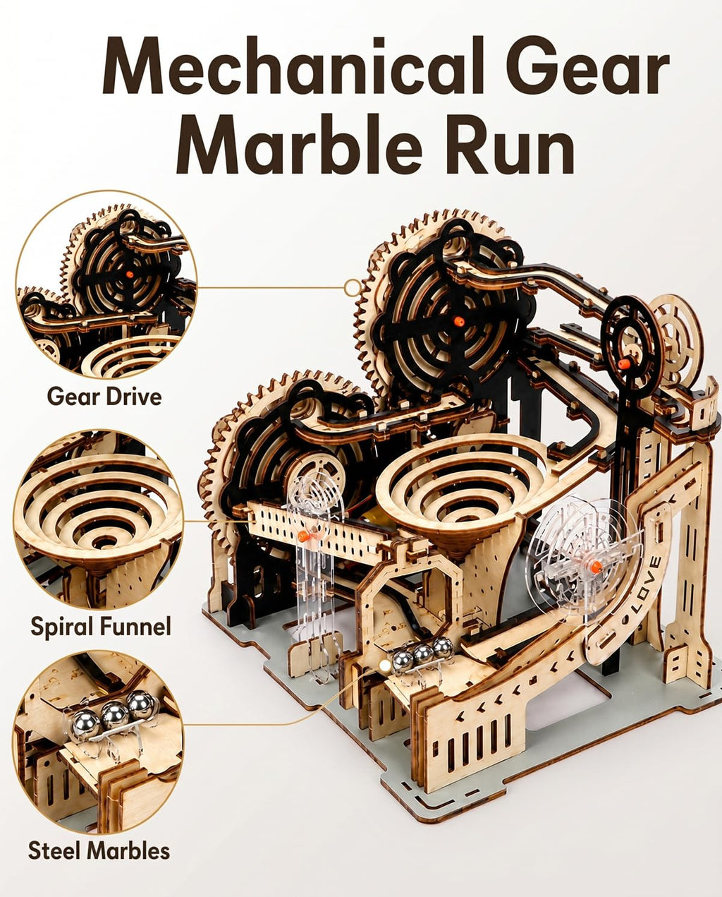 3D Wooden Puzzle Marble Run Model Kit W25837