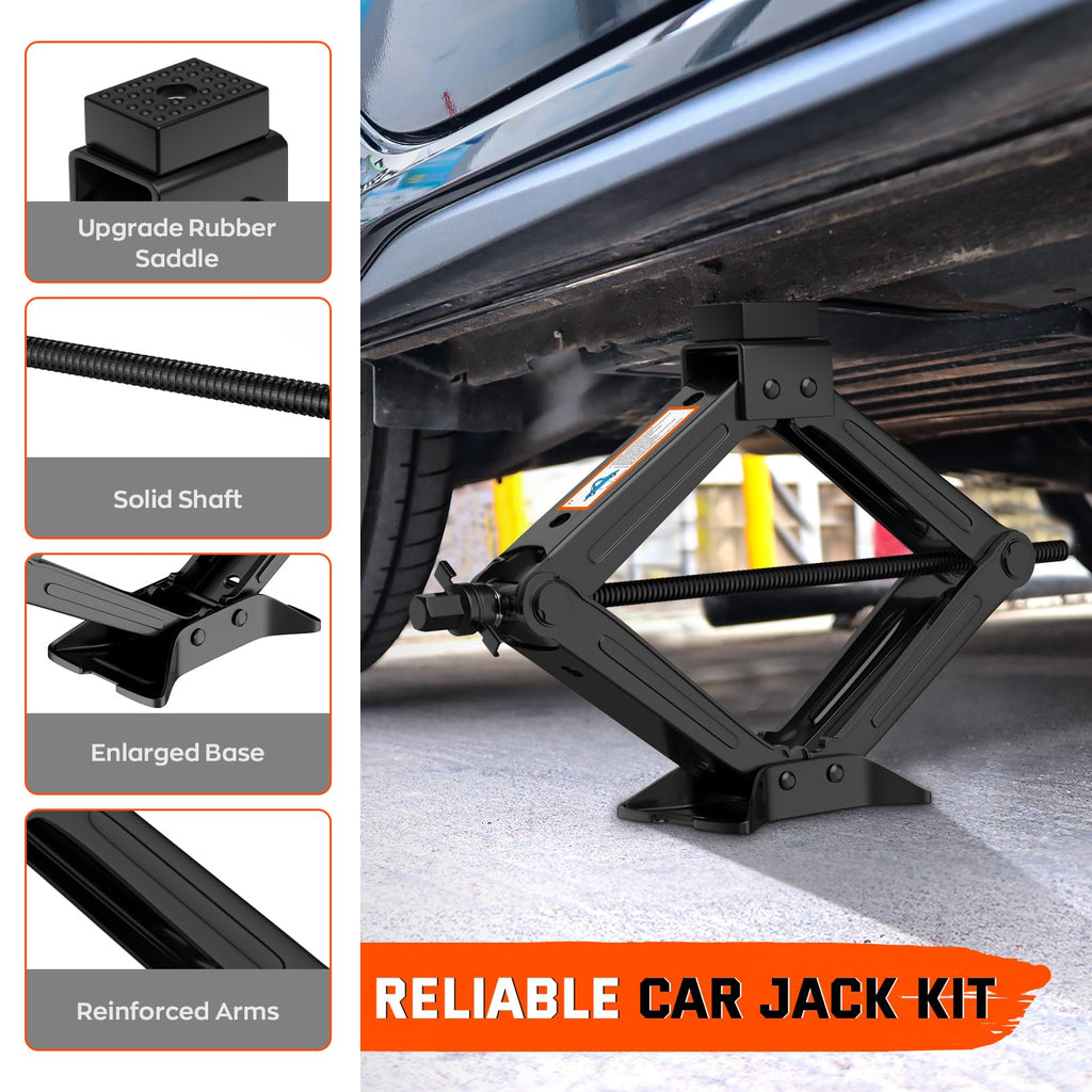 2 Ton Scissor Jack Kit with Lug Wrench Z917649