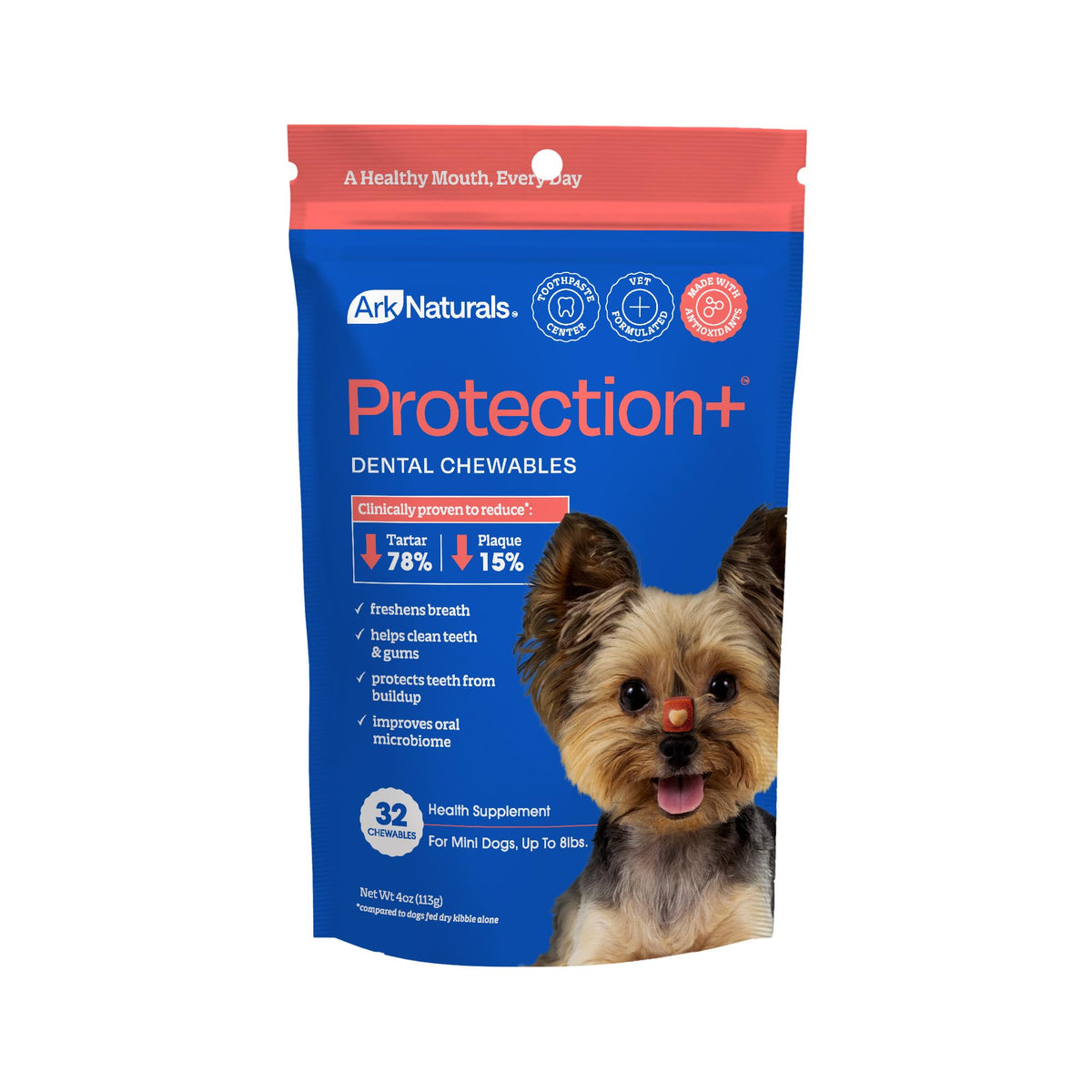 Brushless Dog Dental Treats Mini Breeds 32 ct J384