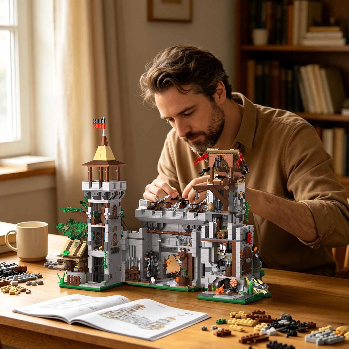 Building Set, 2 in 1 Architecture Model Kit D630128