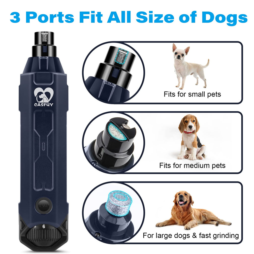 6-Speed Rechargeable Electric Dog Nail Grinder N54823