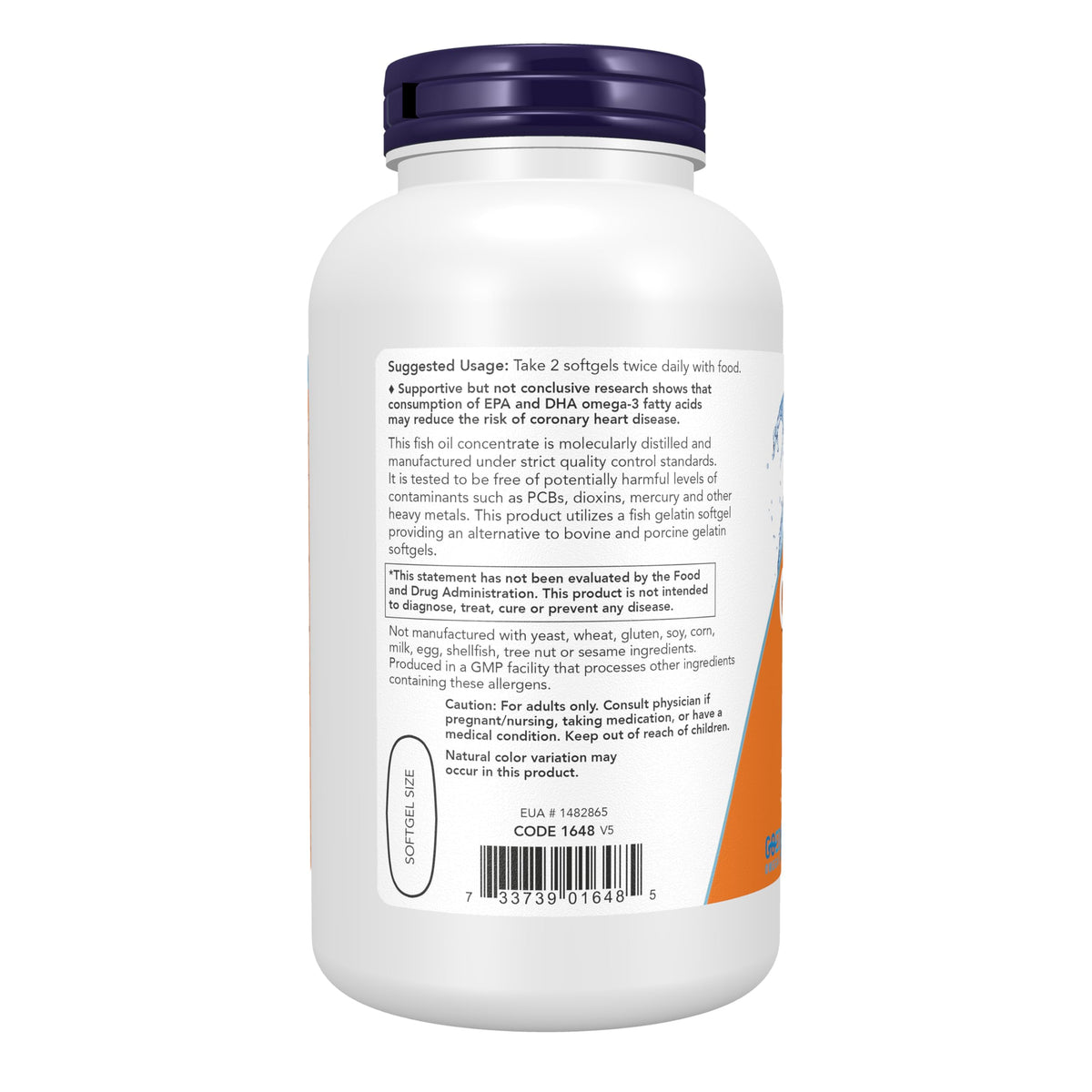 Omega-3 200 Fish Gelatin Softgels B339868